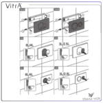 426910YP VitrA Kumanda Paneli 3/6 Beyaz (Ön kısım) - Görsel 6