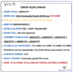 426910YP VitrA Kumanda Paneli 3/6 Beyaz (Ön kısım) - Görsel 4