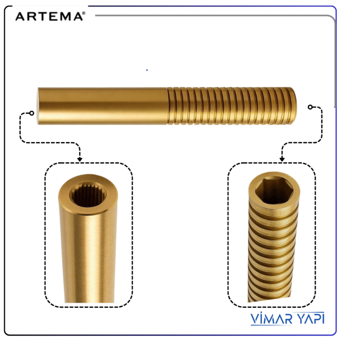 A2584040YP22 A2584040YP ARTEMA Stop valf uzatma sarı İç - Görsel 2