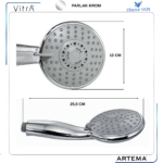 A3348101YP  El Duşu 5F HS5050CP 5 Fonksiyon - Görsel 2