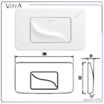 426238YP VitrA Kumanda Panel Beyaz Ön Kısım - Görsel 2