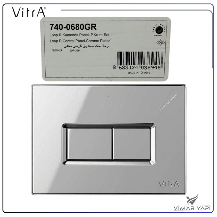 740-0680GR222222 740-0680GR Kumanda Paneli Parlak Krom - Görsel 6