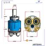 A25653YP 40mm Ayaklı Kartuş-Kerox Kn40B Hws 1 Step - Görsel 2