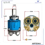 A25653YP 40mm Ayaklı Kartuş-Kerox Kn40B Hws 1 Step - Görsel 2