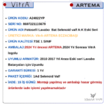 A24822YP Fotoselli Lavabo  Bat Selenoid valf A:K Eski Seri - Görsel 5