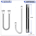 A3640401YP Duş Spiral G1/2 L=175 Cm - Görsel 2