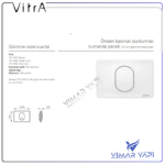 426880YP VitrA Kumanda Paneli Ön Kısım Parlak Beyaz - Görsel 3