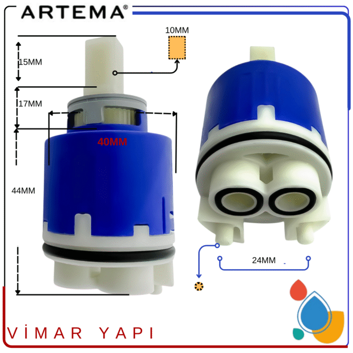 GÜNCEL TASARIM (1100 x 1100 piksel) (2) A25653YP 40mm Ayaklı Kartuş-Kerox Kn40B Hws 1 Step - Görsel 2