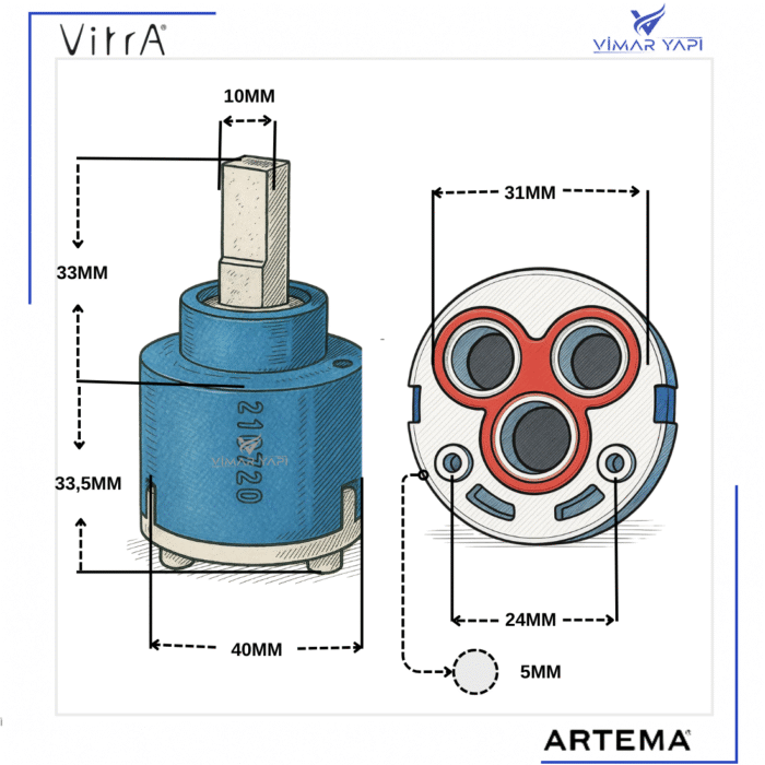 A22306YP Kartuş Düz-Kerox K 40 A Hws - - Görsel 2