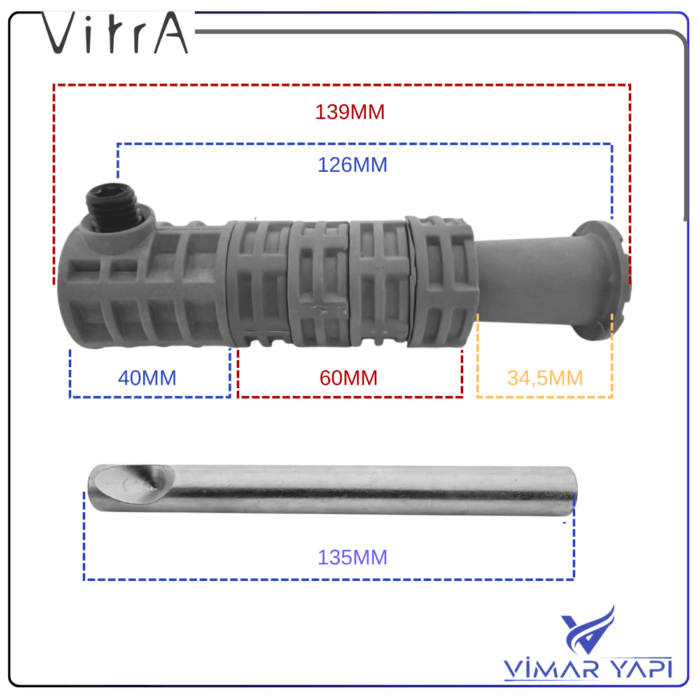 GÜNCEL TASARIM (1100 x 1100 piksel) (4) 310892YP1TE VitrA KLOZET MONTAJ SETİ 135MM - Görsel 2