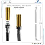 A3343001YP Eviye Bataryası Spiral 150 Cm M15 G1/2 (PEX) - Görsel 3