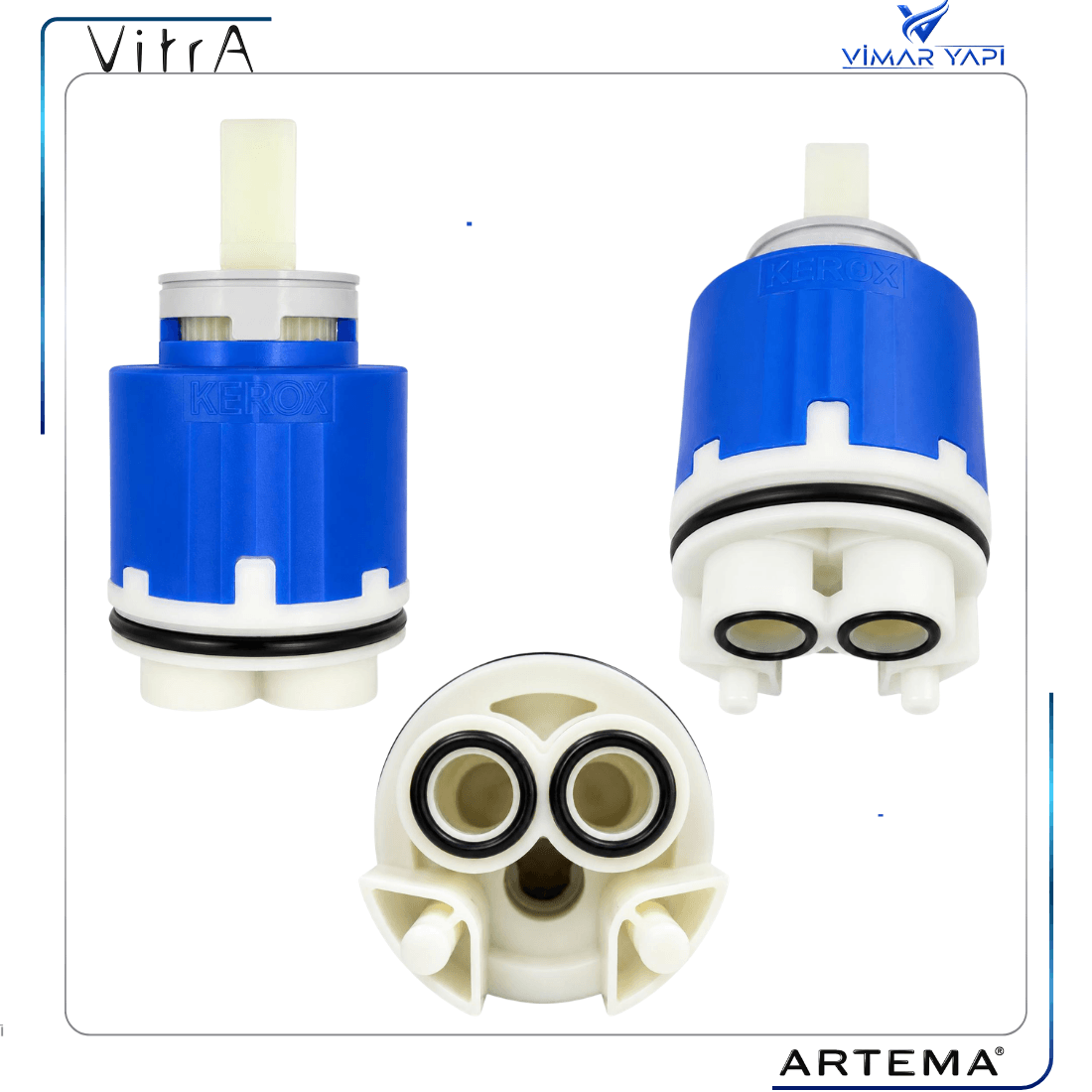 A25653YP 40mm Ayaklı Kartuş-Kerox Kn40B Hws 1 Step