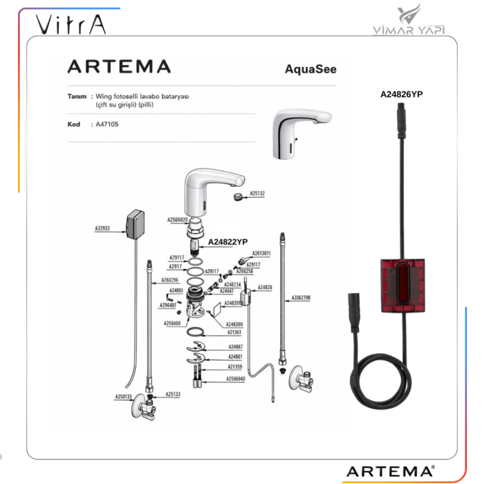 A24826YP  Y.Mod Fotoselli Lav Bat Sensör - Görsel 3