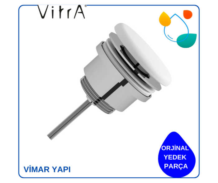 6398L003-7205 VitrA Seramik Tapalı Sifon Beyaz Üst grup - Görsel 1