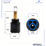 A26214YP Rotasyonal Yönlendirici Kartuş Ø25 CT25GF001 (A47112) - Görsel 2