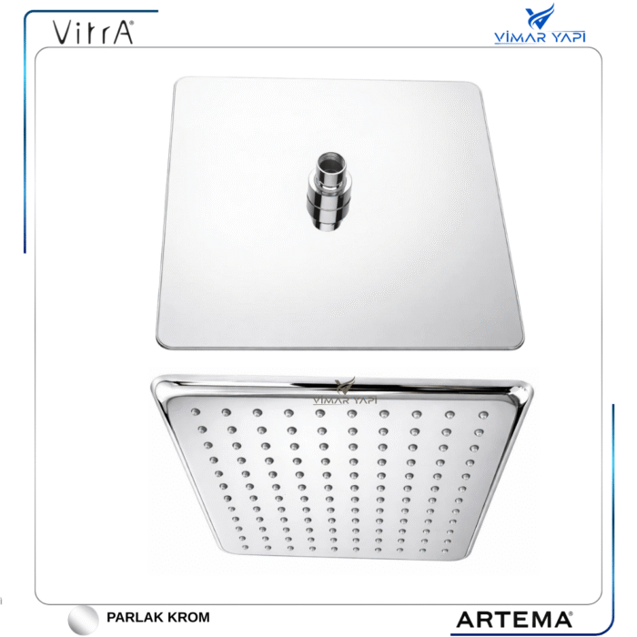 A3308001YP A45632STA Square Duş Başlığı, (28X28) - Görsel 2