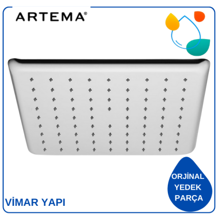 Artema Shine Square A45632STA Duş Başlığı, 280