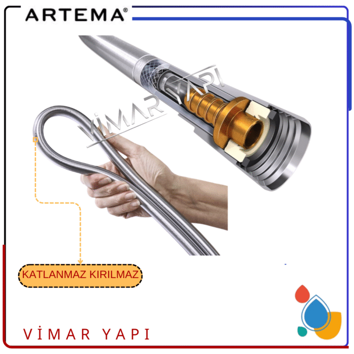 A3342101YP Duş Spiral Chromolux-150 Cm (ACS) - Görsel 8