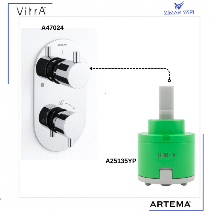A25135YP Kartuş 3 Yollu Yönlendirici - Görsel 3