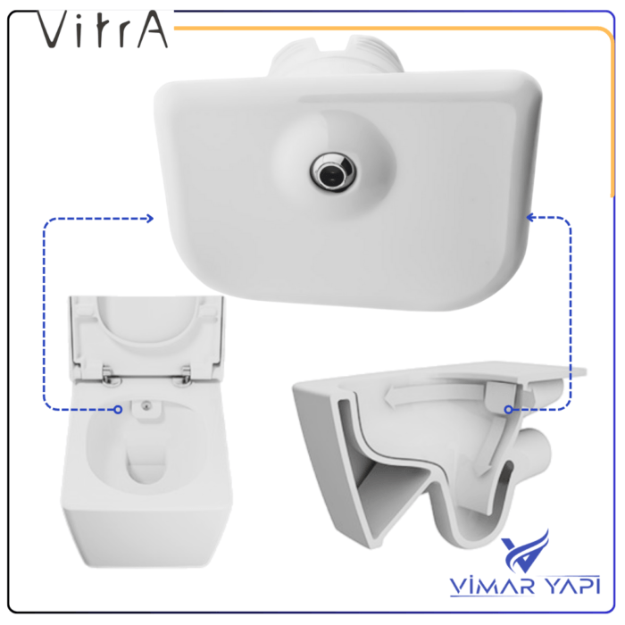 325230YP1TE  VitrA Rim-ex Taharet Rozet Seti - Görsel 1