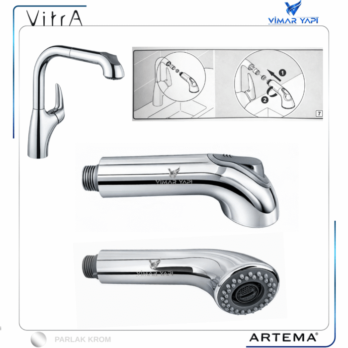 A2294101YP  El Duş Başlığı Roxy - Görsel 2