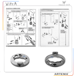 A2717601YP Fotoselli lavabo Bat Alt Tabla - Görsel 3