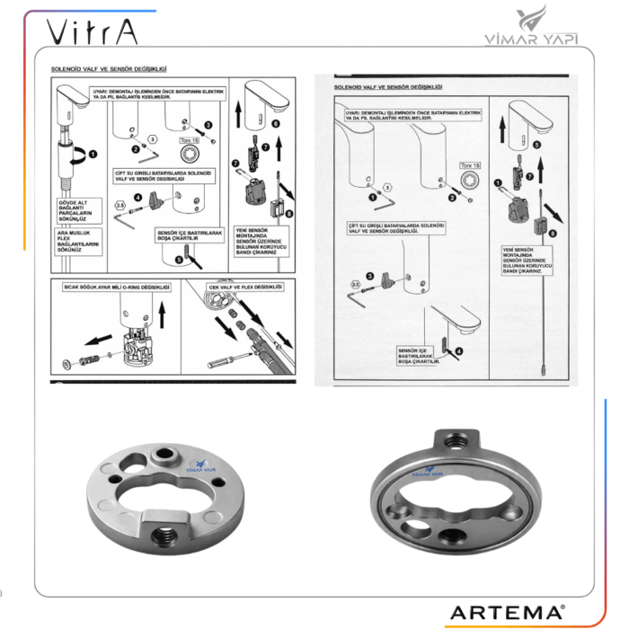 A2717601YP Fotoselli lavabo Bat Alt Tabla - Görsel 3