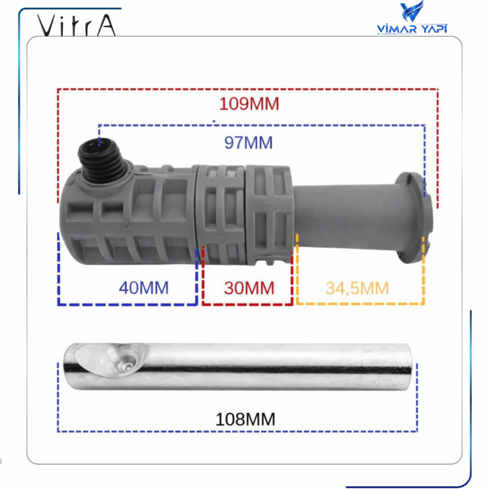 310891YP1TE Asma Klozet Kolay Montaj Seti 105mm - Görsel 2