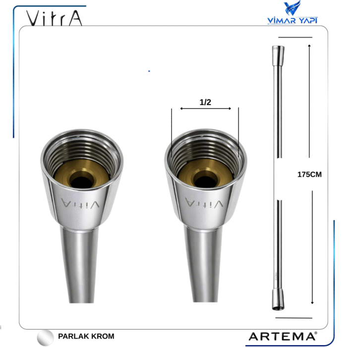 A3351401YP Duş Spiral Chromolux 175 Cm (ACS) - Görsel 4