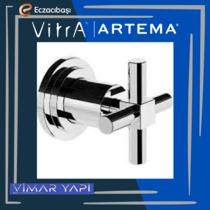 Artema Juno A41451 Ankastre Stop Valf, Sıva Üstü, Krom