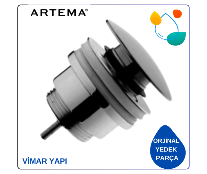Artema A45149 Basmalı Yuvarlak Lavobo Süzgeçi - Görsel 1