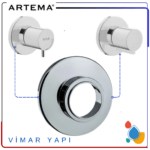 A2451301YP  Artema Rozet Ankastre Stop Valf - Görsel 4