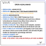 420491YP1TE VitrA Klozet Kapağı Menteşe seti - Görsel 8