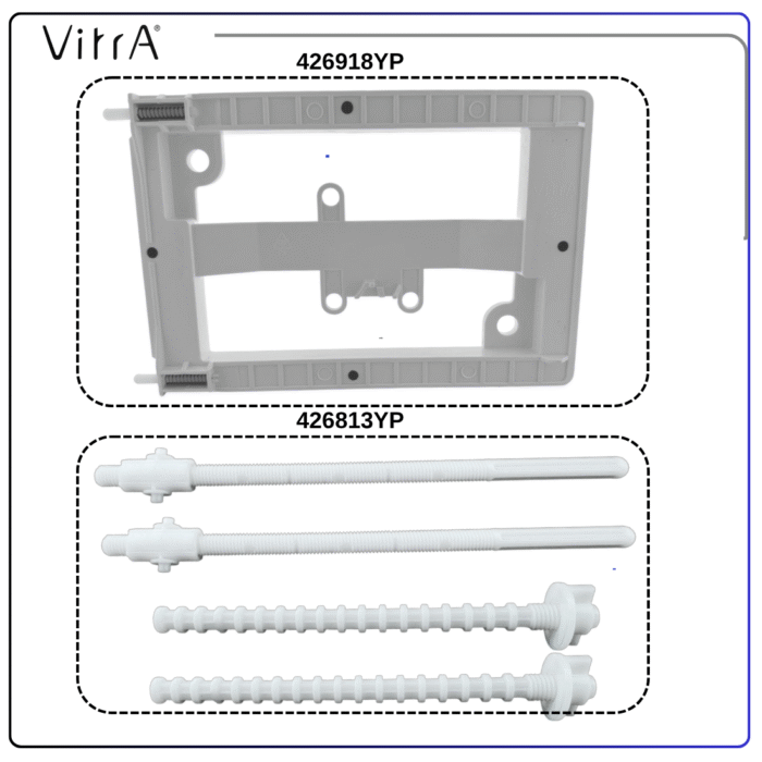 711-108522 711-1085 VitrA Kumanda Paneli Mat Krom - Görsel 5