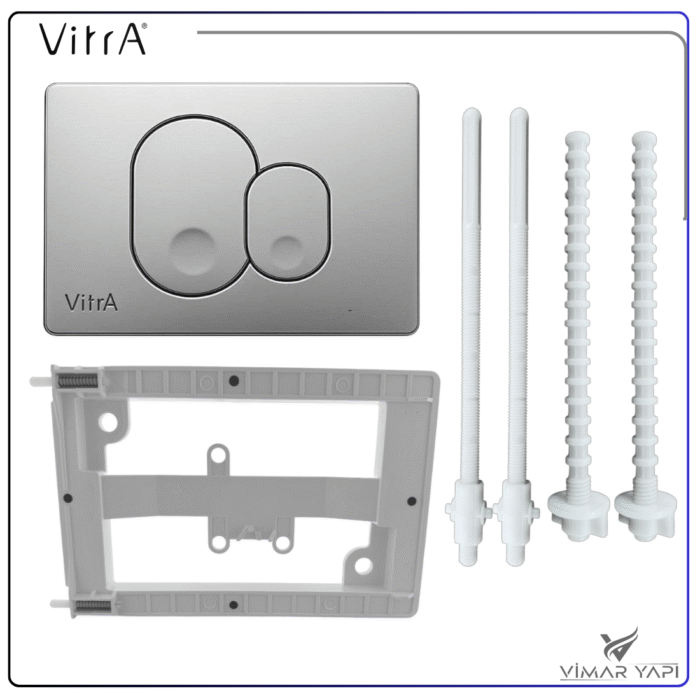 711-1085222 711-1085 VitrA Kumanda Paneli Mat Krom - Görsel 2