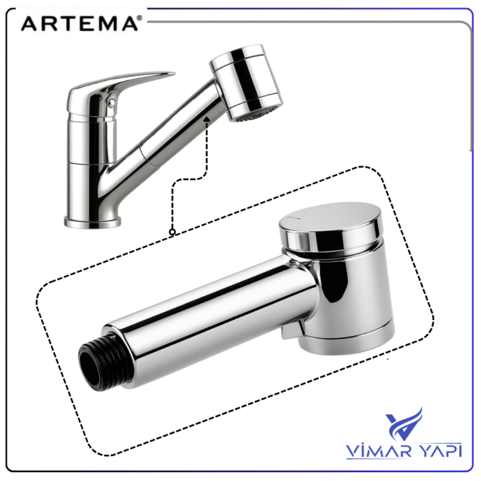 A2488701YP ARTEMA-Pull Out El Duşu - Görsel 2