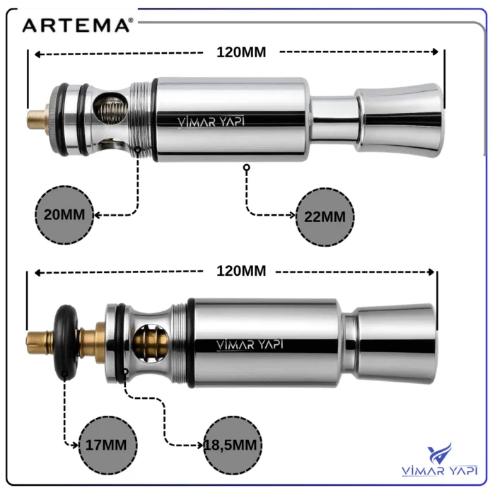 A3155801YP ARTEMA-Grup Yayli Duş Kumanda Ank.Ban. - Görsel 2