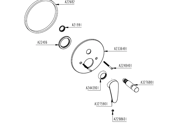A3155801YP ARTEMA-Grup Yayli Duş Kumanda Ank.Ban. - Görsel 6