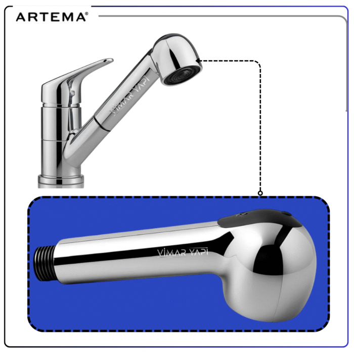 GÜNCEL TASARIM (1100 x 1100 piksel) (17) A2446801YP El Duşu SOLEX K10106 Pull-Out - Görsel 2