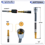 A3345101YP Eviye Bat Spiral Hortum RPE DN8 Plout (Yeni Seri) - Görsel 2