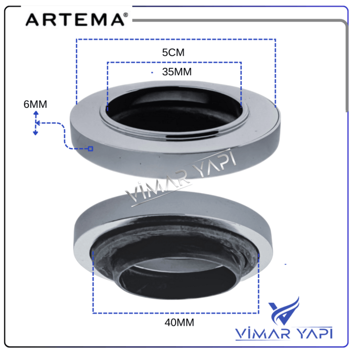 A31229YP ARTEMA Gr.Rozet Rozet+O Ring. - Görsel 2