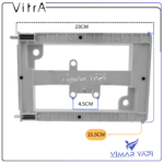 426918YP VitrA- Df Plastik Çerçeve Seti(711 Panel Uyumlu - Görsel 2