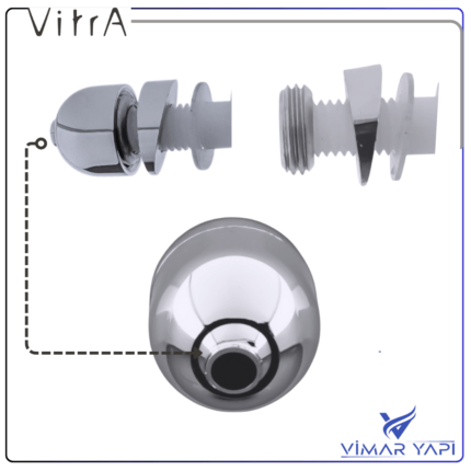 311463YP1TE VitrA-TaharetUcu FıskiyeAyarlı Krom (TK17°)