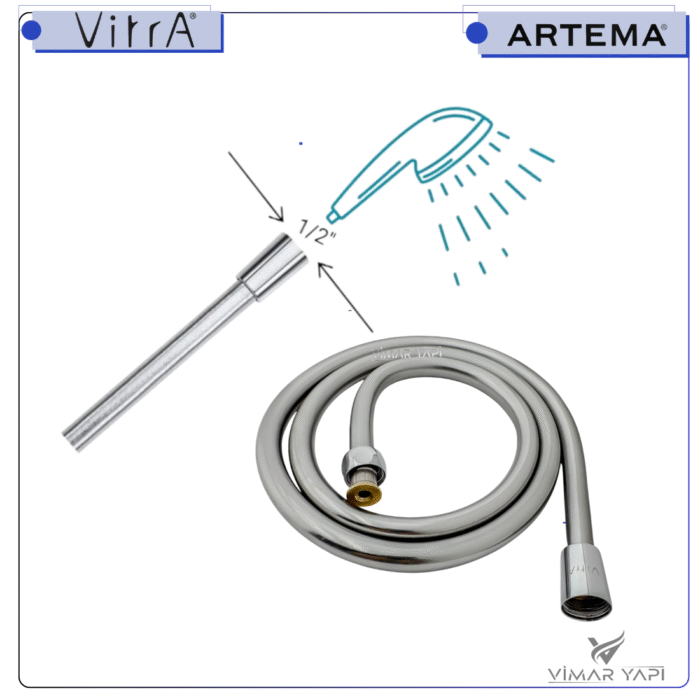 A3342101YP Duş Spiral Chromolux-150 Cm (ACS) - Görsel 3