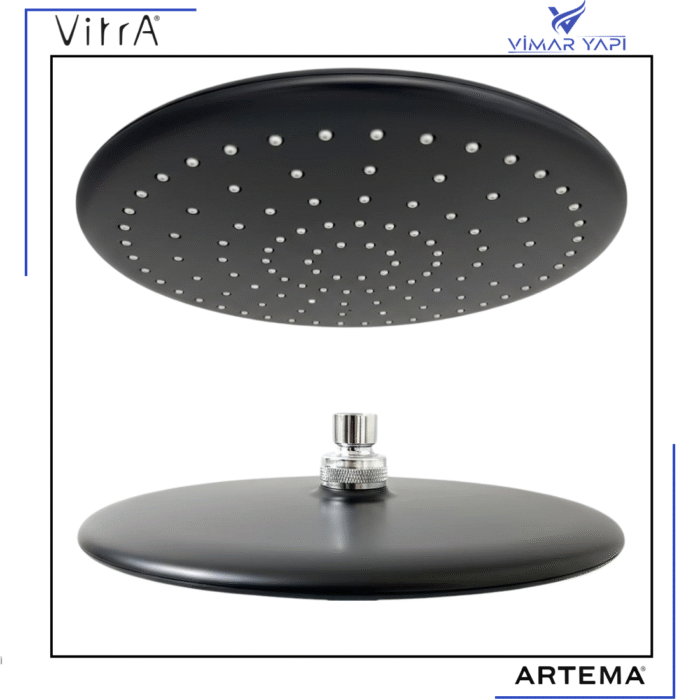 A3728792YP Siyah Duş Başlığı - Solex 26X26 - Görsel 4