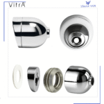 311463YP1TE VitrA-TaharetUcu FıskiyeAyarlı Krom (TK17°)