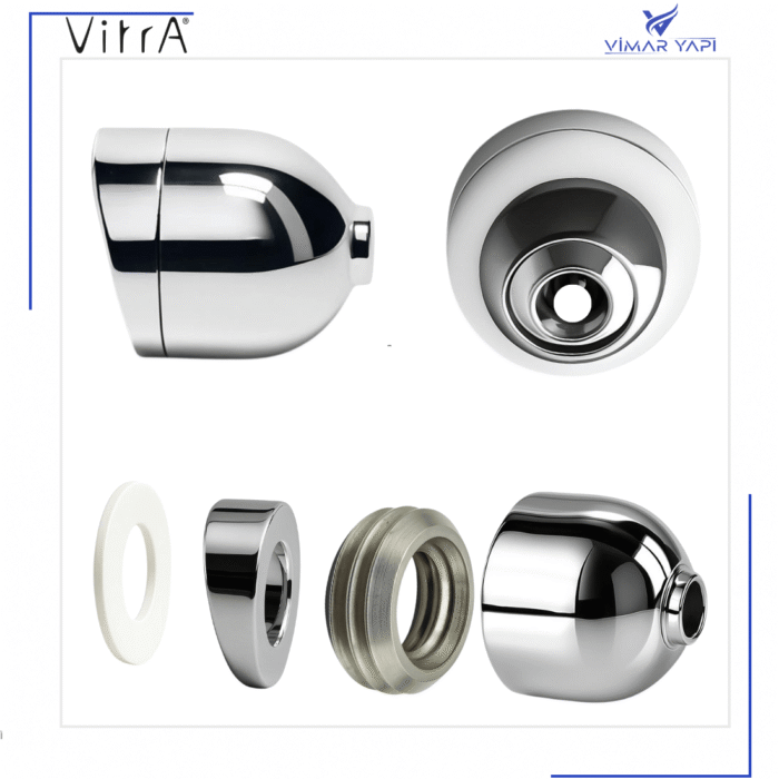 311463YP1TE VitrA-TaharetUcu FıskiyeAyarlı Krom (TK17°) - Görsel 6