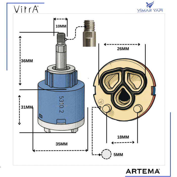 A25763YP T 4 Joystick Kartus KJ-35A (Yeni Seri) - Görsel 2