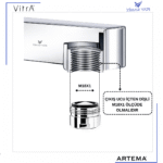 A3344201YP Gr. Perlatör M18x1 Shorty Origin (A3308701YP Yerine) - Görsel 4