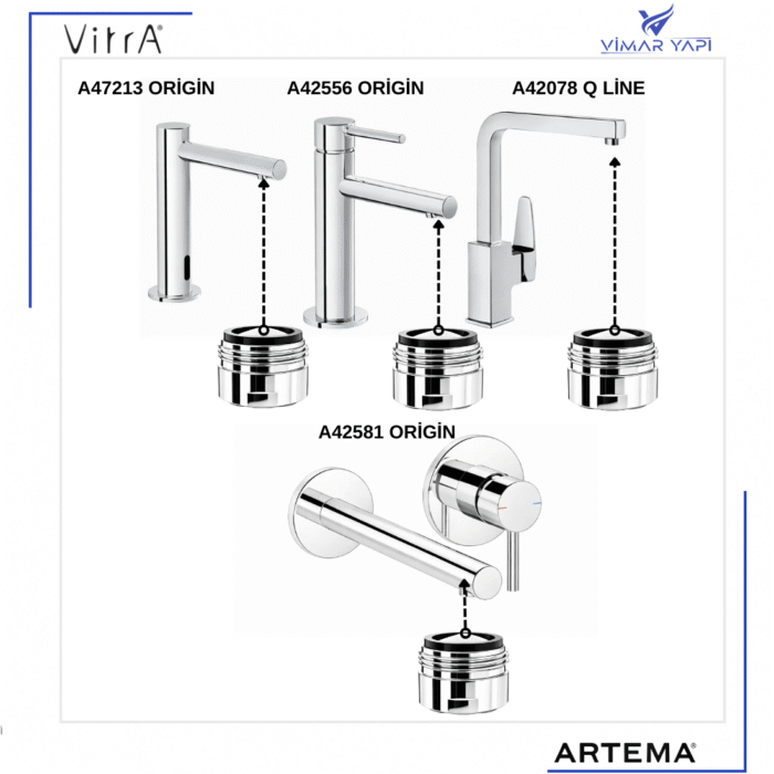 A3344201YP Gr. Perlatör M18x1 Shorty Origin (A3308701YP Yerine) - Görsel 3